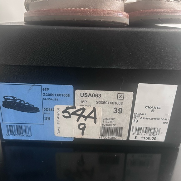 Chanel Beige Chain Strap Sandals - Picture 4 of 7